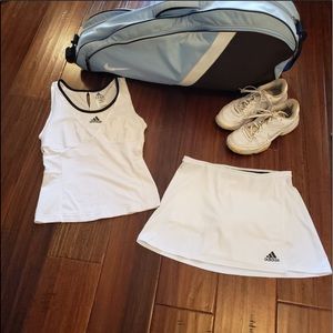 Adorable Adidas Tennis Skirt and Top - S